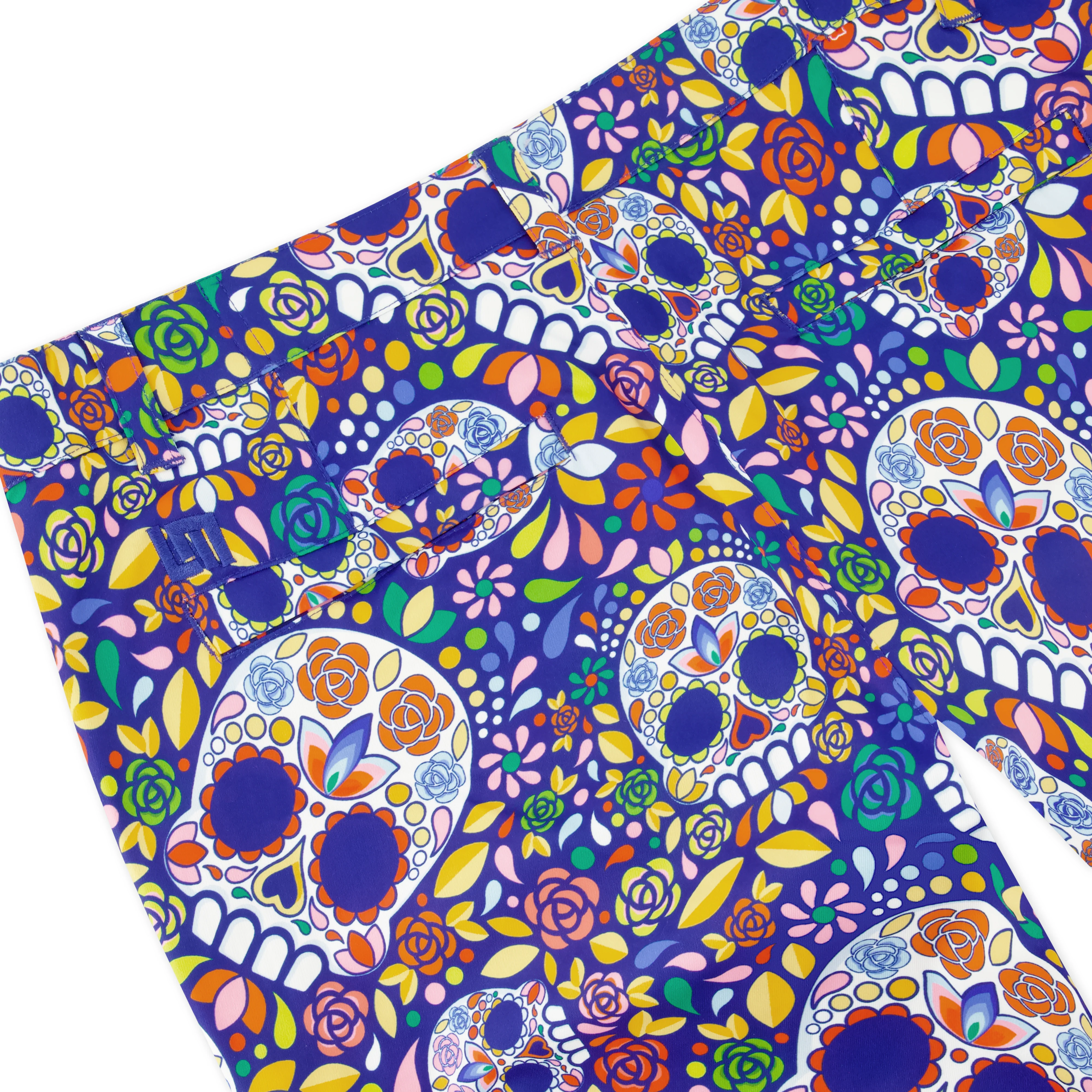 Birdie Pant - Mosaic Skulls Blue - Image 4