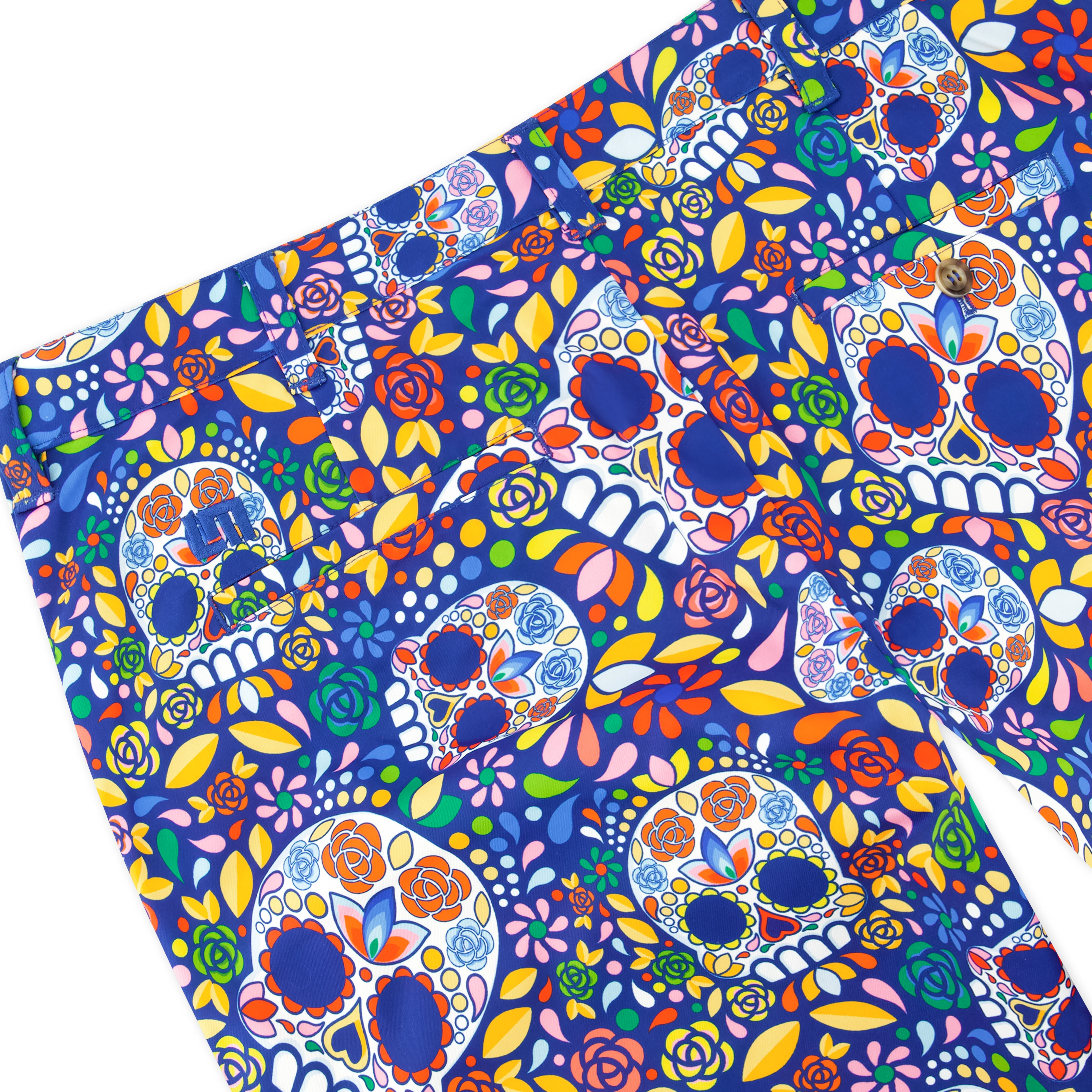 Heritage Short - Mosaic Skulls Blue - Image 4