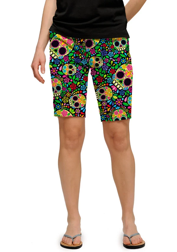 Mosaic Skulls Women's Bermuda Short - MTO