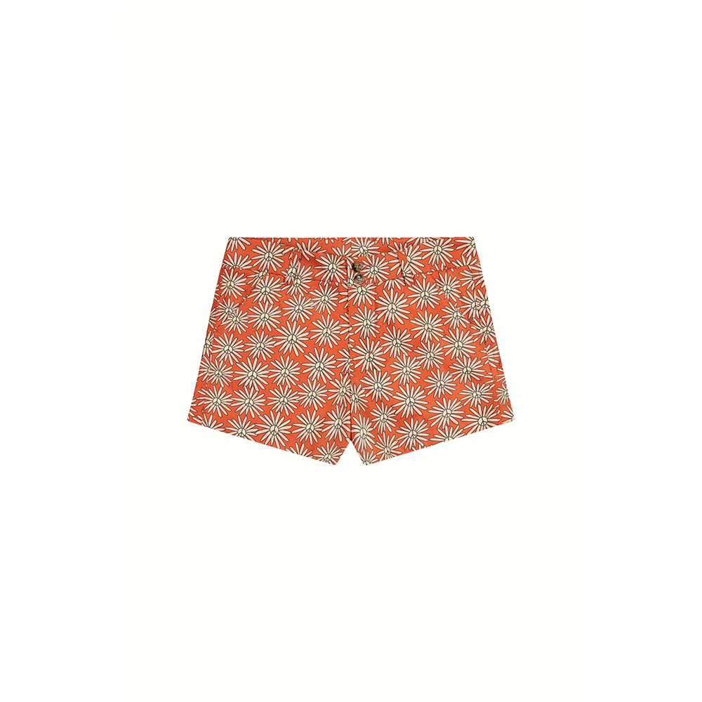 Peace Flower Women's High Waist Short - MTO