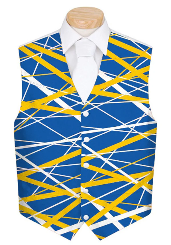 Stix Blue & Gold Men's Vest - MTO